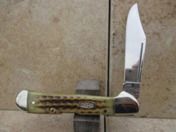 Case Mini Copperlock Olive Green Jigged Bone Lockback Case Mini Copperlock Olive Green Jigged Bone Lockback
