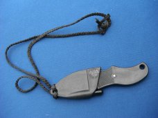  BLACKIE COLLINS USA,  Neck Knife:  The BUDDY KNIFE w/locking sheath & neck cord