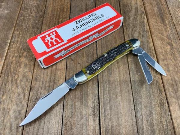 Henckels by Boker Whittler Mountain Moss Pin Feather Jigged Bone. Please Read Description