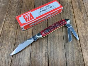 Henckels by Boker Whittler Red Pin Feather Jigged Bone