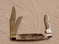 Vintage S.W.A.T. Smith & Wesson Hammer Forged Small Stockman Bullseye Stag New In Box