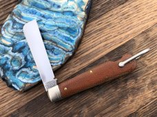 GEC 155116 NATURAL CANVAS MICARTA NAVY/ROPE KNIFE GEC 155116 NATURAL CANVAS MICARTA NAVY/ROPE KNIFE