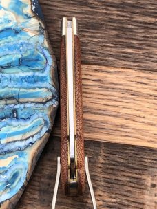 GEC 155116 NATURAL CANVAS MICARTA NAVY/ROPE KNIFE GEC 155116 NATURAL CANVAS MICARTA NAVY/ROPE KNIFE