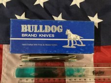 1995 Bulldog Brand HAND MADE Elephant Toe w/ African Black Rhinoceros Blade Etch +Bone Handles -NOS 1995 Bulldog Brand HAND MADE Elephant Toe w/ African Black Rhinoceros Blade Etch +Bone Handles -NOS
