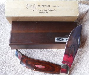 Case P172 Buffalo Knife Box Sleeve 1977 