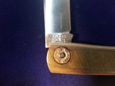 GEC 71 Bullnose Green Linen Micarta Farm & Field Great Eastern Cutlery 715121