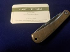 GEC 71 Bullnose Green Linen Micarta Farm & Field Great Eastern Cutlery 715121