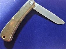 GEC 71 Bullnose Green Linen Micarta Farm & Field Great Eastern Cutlery 715121