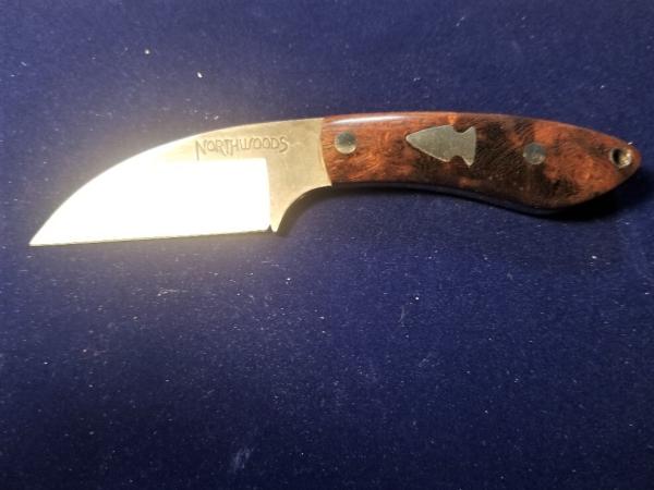 Northwoods Knives Fall Creek **IRONWOOD** w/ Leather Sheath BEAUTIFUL