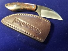 Northwoods Knives Fall Creek **IRONWOOD** w/ Leather Sheath BEAUTIFUL