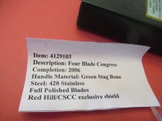 Canal Street /Red Hill Exclusive Green Stag Bone Congress Item : 4129103