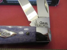 Case XX 2009 Ult-Violet Smooth Bone Wharncliff Mini Trapper Pattern # 6207W SS Case XX 2009 Ult-Violet Smooth Bone Wharncliff Mini Trapper Pattern # 6207W SS