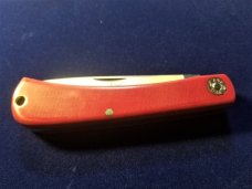GEC 71 Bullnose Red Linen Micarta Farm & Field Great Eastern Cutlery 715121