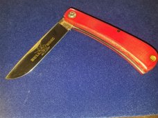 GEC 71 Bullnose Red Linen Micarta Farm & Field Great Eastern Cutlery 715121