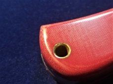 GEC 71 Bullnose Red Linen Micarta Farm & Field Great Eastern Cutlery 715121