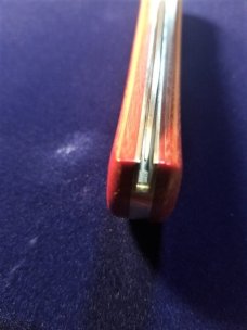 GEC 71 Bullnose Red Linen Micarta Farm & Field Great Eastern Cutlery 715121