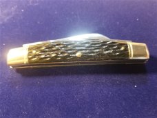 SCHATT MORGAN LARGE WHITTLER GREEN JIGGED BONE KNIFE