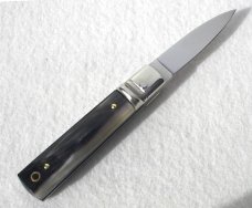 NEW A.G.A. CAMPOLIN MANIAGO ITALY CLASSIC 6" SLIMLINE LEVERLOCK GENUINE BRAZILIAN HORN
