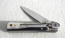 NEW A.G.A. CAMPOLIN MANIAGO ITALY CLASSIC 6" SLIMLINE LEVERLOCK GENUINE BRAZILIAN HORN