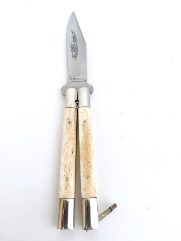 Vintage Parker 1573 Bone Balisong Japan New