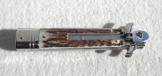 NEW AKC LEVERLETTO 20cm - 8" GENUINE EUROPEAN STAG NEW GRIND BAYONET BLADE   