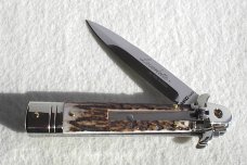 NEW AKC LEVERLETTO 20cm - 8" GENUINE EUROPEAN STAG NEW GRIND BAYONET BLADE   