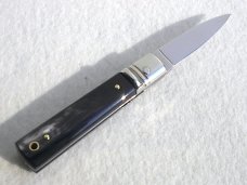 NEW A.G.A. CAMPOLIN MANIAGO ITALY CLASSIC 6" SLIMLINE LEVERLOCK GENUINE BRAZILIAN HORN - WITH / BOX