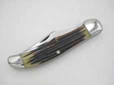 Queen Cutlery Co. #39 Two Blade Folding Hunter in Winterbottom Bone: 5 1/4” closed; 1958 - 1960 Queen Cutlery Co. #39 Two Blade Folding Hunter in Winterbottom Bone: 5 1/4” closed; 1958 - 1960