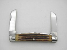 Queen Cutlery Co. #32 Congress in Winterbottom Bone: 4” closed; early 1951 - 1954