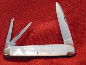  VINTAGE VERINDER ST. PAULS GENUINE PEARL LARGE WHITTLER  KNIFE PRE-1900