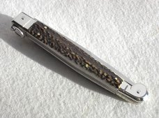 NEW 2021 ITALIAN AGA CAMPOLIN 12" SICILIANO GENUINE STAG 4 MILLIMETER BLADE, NICKEL SILVER BOLSTERS