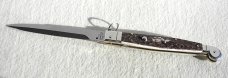 NEW 2021 ITALIAN AGA CAMPOLIN 12" SICILIANO GENUINE STAG 4 MILLIMETER BLADE, NICKEL SILVER BOLSTERS