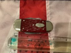 *Prototype* Bulldog Brand HAND MADE 4 Blade Baby Elephant Toe w/ Red Bone Handles +Elephant Shield *Prototype* Bulldog Brand HAND MADE 4 Blade Baby Elephant Toe w/ Red Bone Handles +Elephant Shield