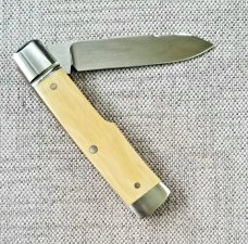 Bobby Toole Custom Interior Mammoth ivory slipjoint Gunstock Spear Knife,New, CPM-154 ,3 5/8" Bobby Toole Custom Interior Mammoth ivory slipjoint Gunstock Spear Knife,New, CPM-154 ,3 5/8"