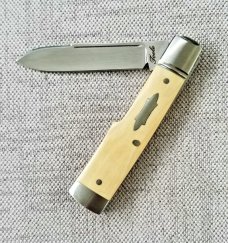 Bobby Toole Custom Interior Mammoth ivory slipjoint Gunstock Spear Knife,New, CPM-154 ,3 5/8" Bobby Toole Custom Interior Mammoth ivory slipjoint Gunstock Spear Knife,New, CPM-154 ,3 5/8"