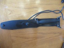 Gerber Mark II 1981 Black Leather Sheath Half Serration 