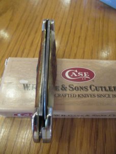 Case XX 1998 Red Stag Handle Damascus Canoe Pattern # R52131D Case XX 1998 Red Stag Handle Damascus Canoe Pattern # R52131D