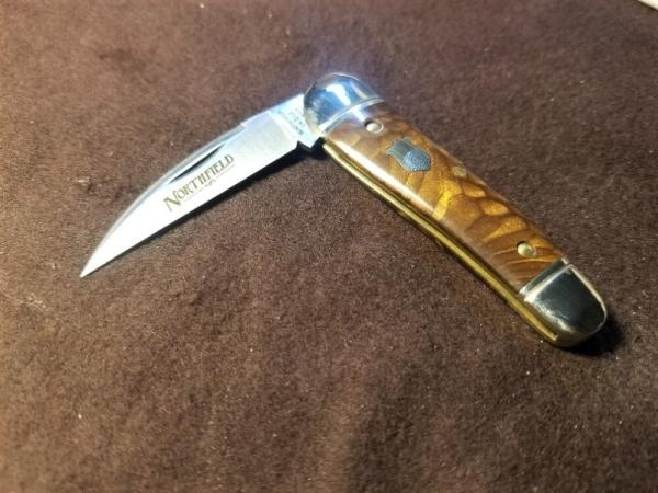 GEC Great Eastern Cutlery 190120 NORTHFIELD SNAKESKIN ACRYLIC LITTLE RATTLER