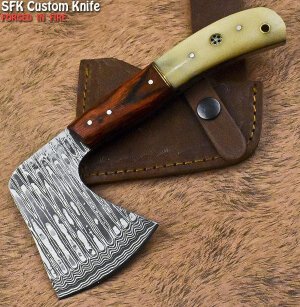 HAND HATCHET BONE AND REDWOOD**CHEAP**