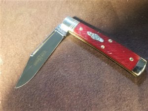 Great Eastern Northfield #94 Garnet Jigged Bone Liberty Jack Knife 941121 GEC
