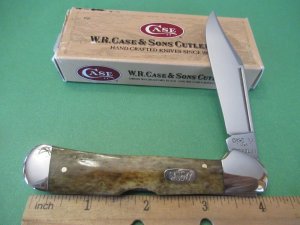 Case XX 1997 Appaloosa Smooth Purple Bone Copper Lock Pattern # 61549L SS