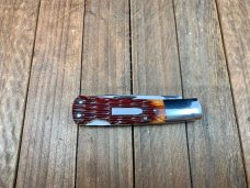 Cattaraugus Cutlery by A.G. Russell for the KCC Lockback Brown Jigged Bone Seki Japan 