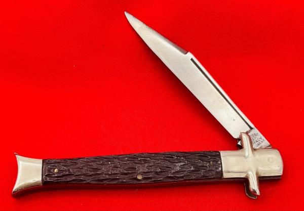 Vintage SYRACUSE KNIFE CO (Camillus) Bowtie Fishtail Folding Pocket Knife Bone c.1935-1940 Vintage SYRACUSE KNIFE CO (Camillus) Bowtie Fishtail Folding Pocket Knife Bone c.1935-1940
