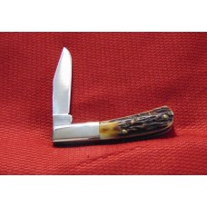  CRIPPLE CREEK MASTER CUTLERY USA BUCKEYE  JACK KNIFE GENUINE STAG 