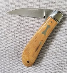 Bobby Toole Custom Mammoth Ivory Swayback Knife, New, CPM-154 ,3 75" closed...coa and pouch Bobby Toole Custom Mammoth Ivory Swayback Knife, New, CPM-154 ,3 75" closed...coa and pouch