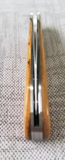 Bobby Toole Custom Mammoth Ivory Swayback Knife, New, CPM-154 ,3 75" closed...coa and pouch Bobby Toole Custom Mammoth Ivory Swayback Knife, New, CPM-154 ,3 75" closed...coa and pouch