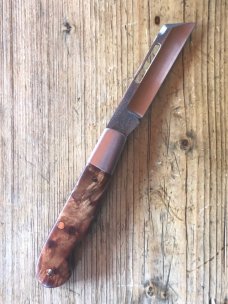 Kroo Custom Blades Swellend EO Jack with Sneezewood Root Burl Scales and Sheepsfoot Blade Kroo Custom Blades Swellend EO Jack with Sneezewood Root Burl Scales and Sheepsfoot Blade