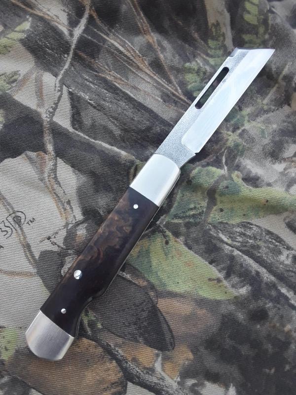 Kroo Custom Blades Sleeveboard EO Jack with Zebrawood Scales and Sheepsfoot Blade Kroo Custom Blades Sleeveboard EO Jack with Zebrawood Scales and Sheepsfoot Blade