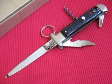 Vintage French Cartailler-Deluc Multi Blade Ring Pull Stiletto - Mint in Box. Vintage French Cartailler-Deluc Multi Blade Ring Pull Stiletto - Mint in Box.