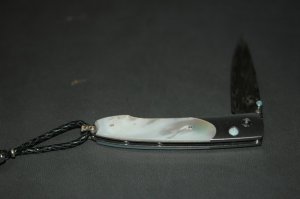 William And Henry Damascus Mother of Pearl Folder